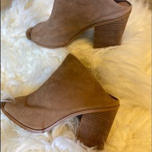 Steve Madden suede mules!